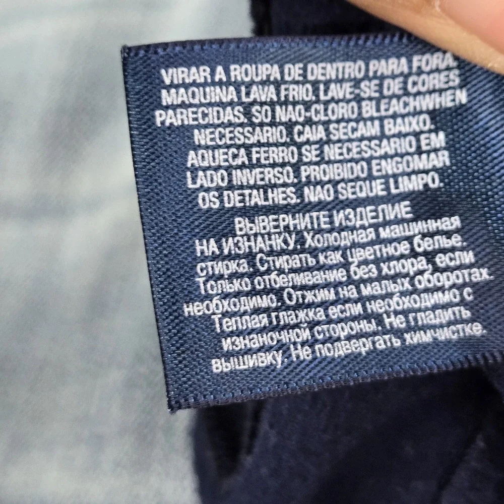 Polo Ralph Lauren Men Activewear Pants L Navy Embroidered Track Fleece